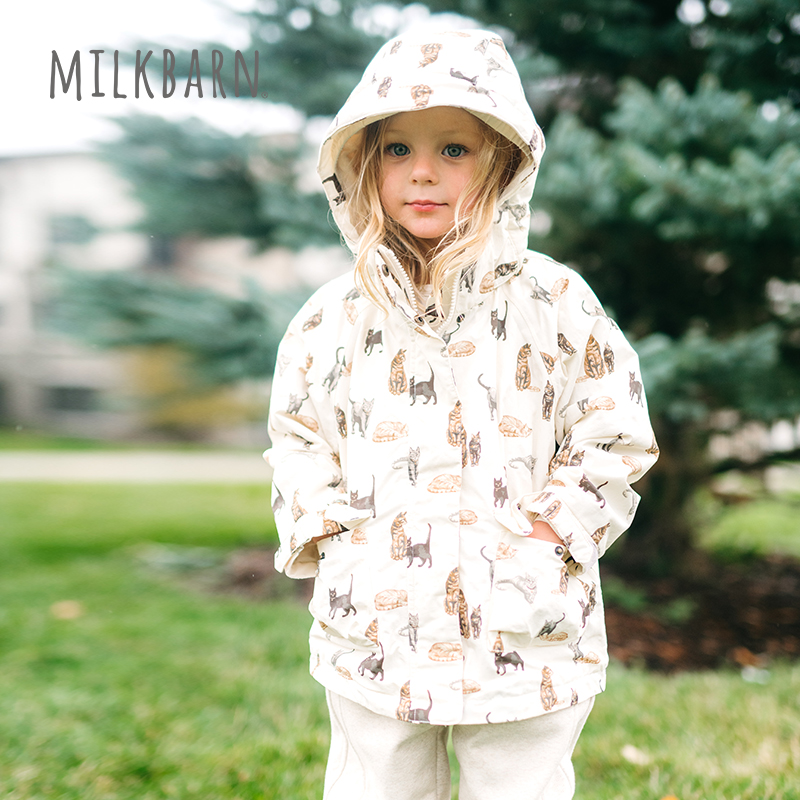 Milkbarn儿童三合一连帽羽绒服