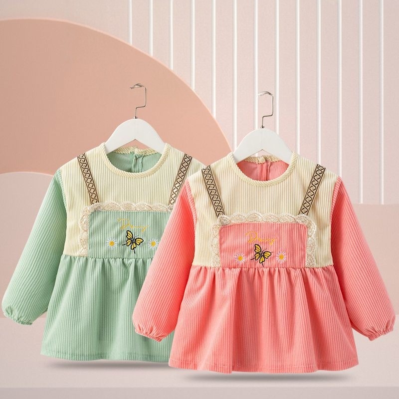 儿童罩衣女宝宝吃饭围兜防水防脏公主围裙秋冬洋气外穿婴儿反穿衣,童装/婴儿装/亲子装,反穿衣/罩衣,淘宝优惠券,粉丝福利购,淘宝优惠卷