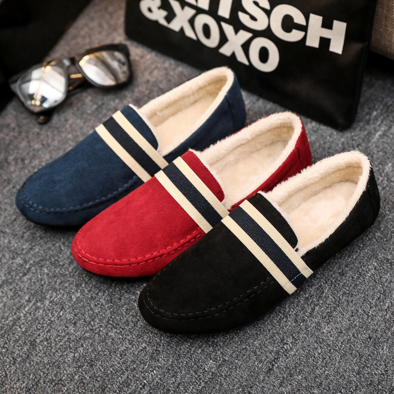 冬季新款男鞋加绒棉鞋低帮男士休闲鞋子保暖轻便防滑二棉跨境大码