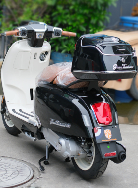 适用于RA GT150尾箱摩托车后备箱复古载物箱大容量行李箱改装配件