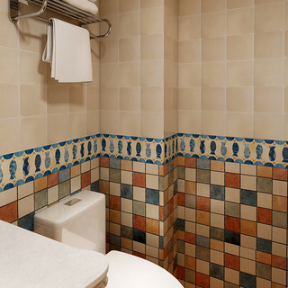 卫生间墙面腰线装饰贴纸厨房瓷砖波导线踢脚线自粘墙贴防水浴室