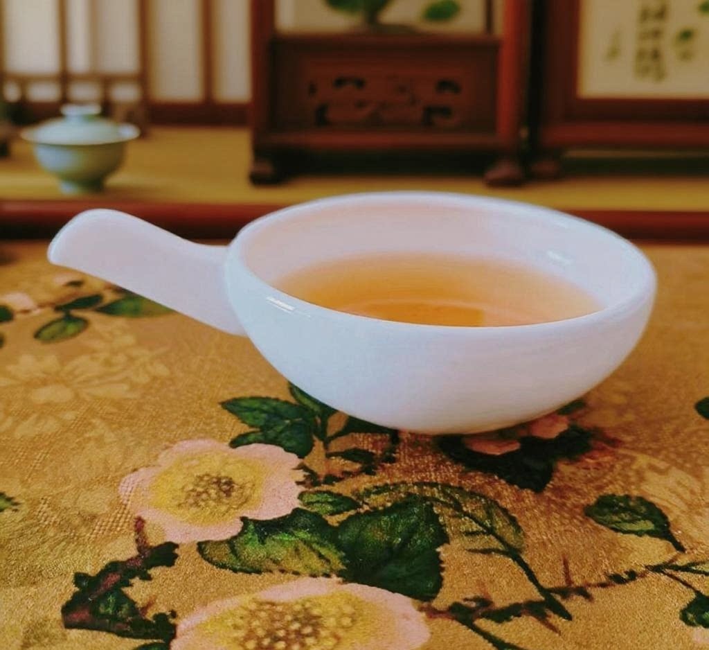 【陶瓷大师设计款】原创纯白骨瓷茶杯主人杯个人专用品茗杯大敞口