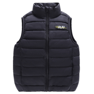 小猪班纳童装2025春装新款儿童羽绒马甲中大童男童背心女童上衣潮