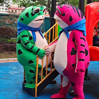 青蛙人偶服装夏季充气人穿玩偶服网红癞蛤蟆精表演卡通卖崽孤寡蛙