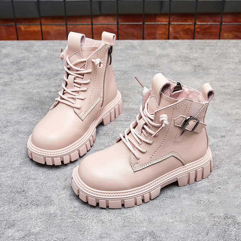 女童靴子2025年秋冬季新款短靴真皮防水单靴加绒二棉鞋儿童马丁靴,童鞋/婴儿鞋/亲子鞋,皮靴,淘宝优惠券,粉丝福利购,淘宝优惠卷