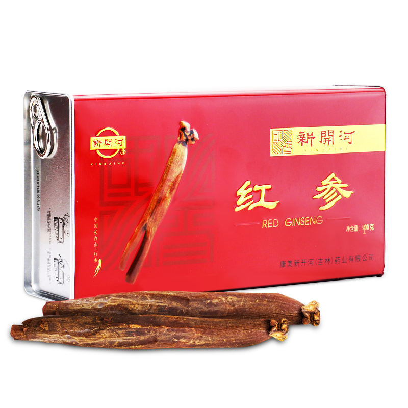【非遗技艺】康美新开河红参整根长白山人参官方店长辈送礼营养品