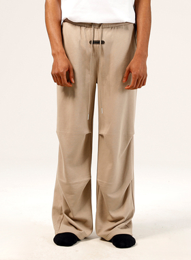 INNERSECT宽松直筒休闲裤美式街头裤子2024夏季新款系带针织长裤