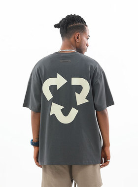 INNERSECT INN三生万物重磅纯棉短袖T恤潮牌字母男士百搭短袖衣服