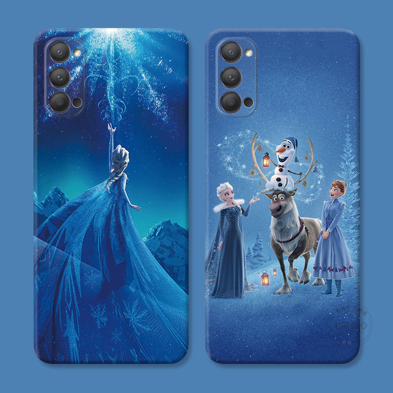 可爱文艺适用oppo reno15手机壳14/13/12/11/10/9/8pro+7艾莎公主6/5K卡通4se冰雪奇缘3/2z梦幻Ace女款防摔软