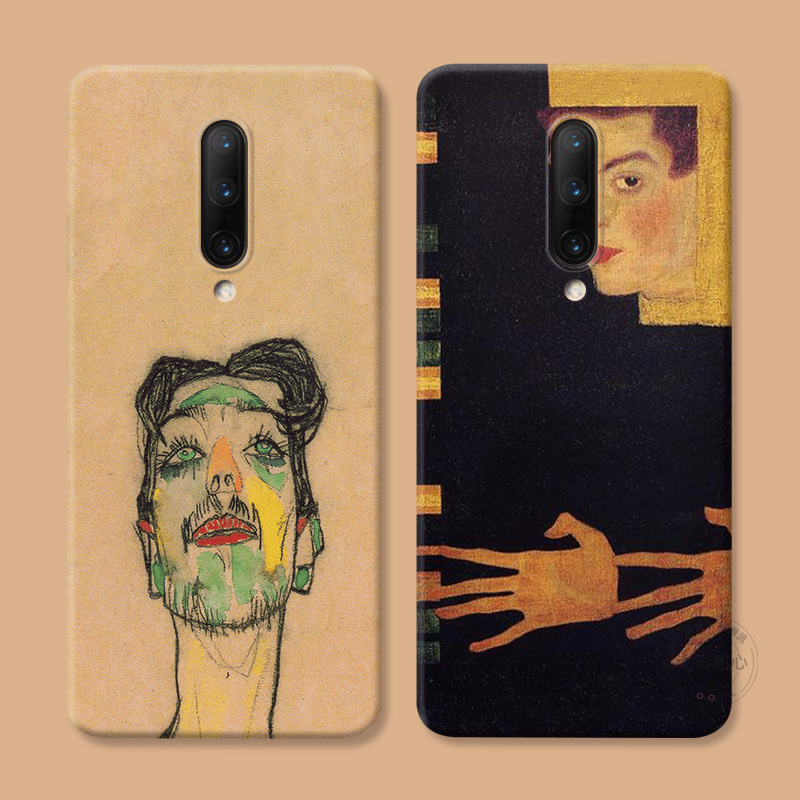 个性创意适用1+15一加13手机壳12/11/10/9RT席勒复古8t/7pro/Ace6/5至尊竞速版/2/3v文艺油画女款防摔软