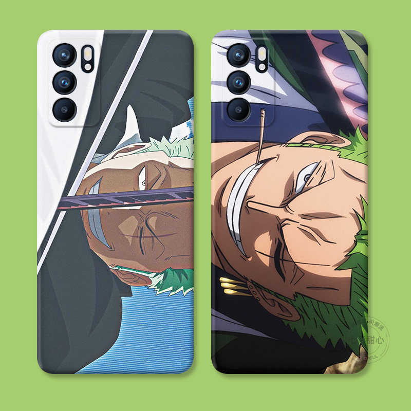 海贼王索隆适用oppo reno15手机壳14/13/12/11/10/9/8pro+7男生6/5K日系4se动漫3/2z个性Ace女款防摔软十