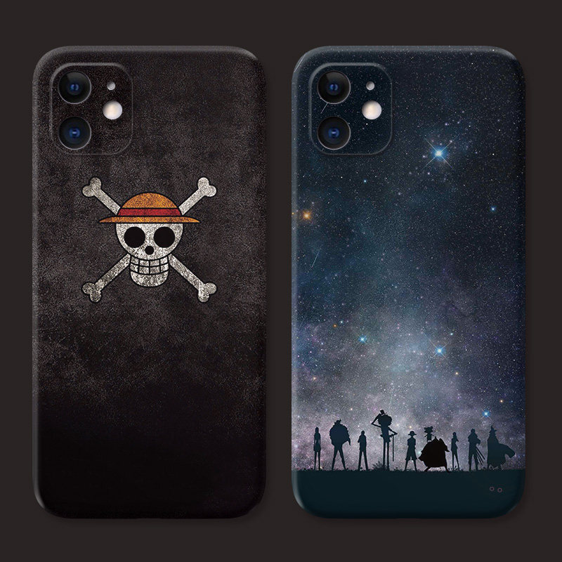 原创新款海贼王适用iPhone11苹果12手机壳15plus个性XR/XS潮流男生17Air/16e/promax简约动漫mini女款迷你软