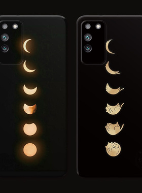 创意月球适用华为荣耀X30手机壳x40i小猫咪x20se可爱x10max卡通9x8x7x8c7a简约p50pro女款防摔软e