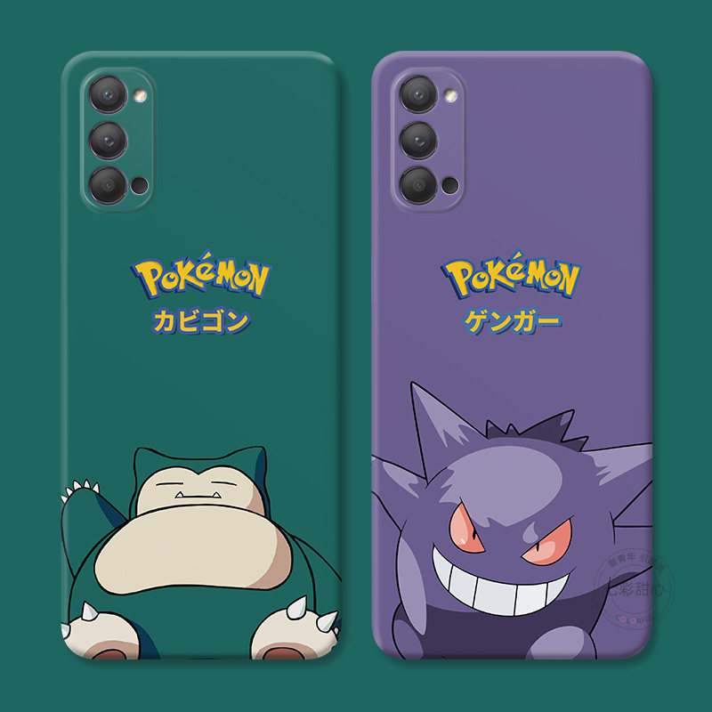 可爱耿鬼适用oppo reno15手机壳14/13/12/11/10/9/8pro+7卡比兽6/5K搞怪4se神奇宝贝3/2z小众Ace女款防摔软十