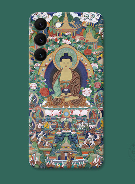 国潮唐卡适用三星S22手机壳s26s25s24s23ultra中国风s21文艺s20fe复古男生A56/A55/A54plus女款耐脏软edge+