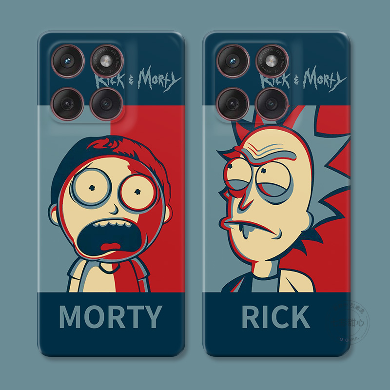 瑞克和莫蒂适用摩托罗拉edge60pro手机壳50/40/S30/G86G85G84G75G56G55G54与莫迪动漫趣味搞怪个性创意男女款