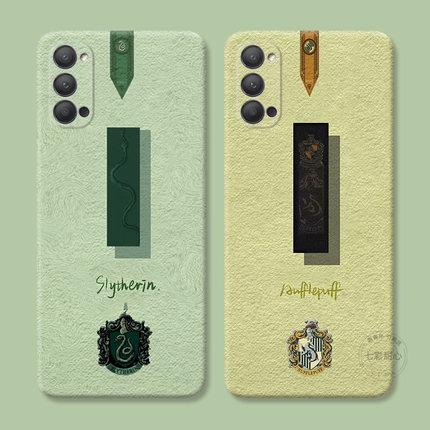 斯莱特林适用oppo reno15手机壳14/13/12/11/9/8pro+7哈利波特6/5K简约4se情侣3元气版2z创意Ace女款软十一