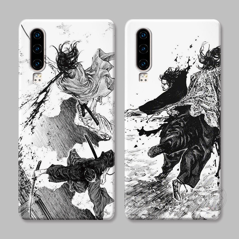 冷酷浪客行适用华为Pura 80手机壳p70p60p50p40p30p20pro水墨画Ultra中国风男生e漫画女款防摔软十