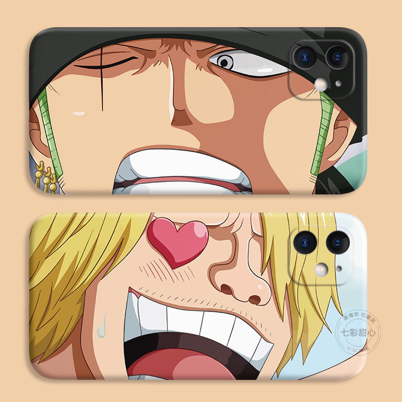 大头索隆适用iPhone12苹果11手机壳13山治17Air/16/15plus海贼王14promax可爱男生动漫mini女款防摔软