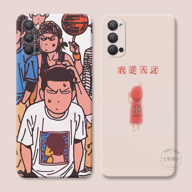 樱木花道适用oppo reno15手机壳14/13/12/11/10/9/8pro+7灌篮高手6/5K日系4se搞怪3动漫男生女款防摔软十