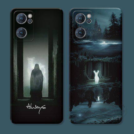 斯内普神鹿适用oppo reno15手机壳14/13/12/11/9/8/7pro+哈利波特6/5K学生4se/3/2z创意女款防摔软十