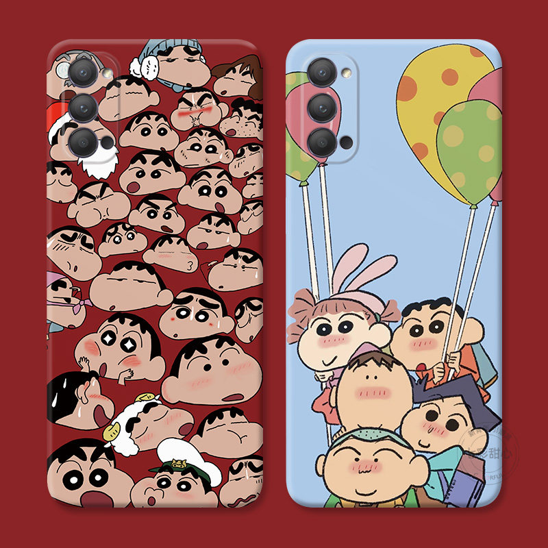 可爱表情包适用oppo reno15手机壳14/13/12/11/10/9/8pro+7蜡笔小新6/5K个性4se搞怪3/2z卡通Ace女款防摔软