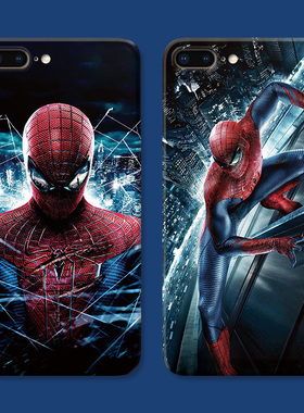 潮流蜘蛛侠适用iPhone8plus苹果X手机壳6s7个性XR欧美xsmax男生se女款防摔软2/3第二三代