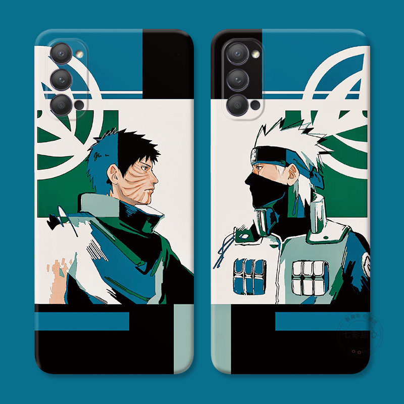 男生新款适用oppo reno15手机壳14/13/12/11/10/9/8pro+7火影忍者6/5K日系4se宇智波带土3动漫Ace女款软