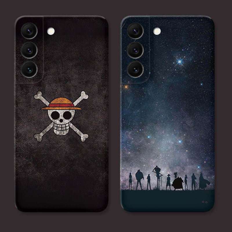 原创海贼王适用三星S22手机壳s26/s25/S24/S23ultra可爱新款s21路飞团s20fe简约男生A56/A55plus动漫软edge十