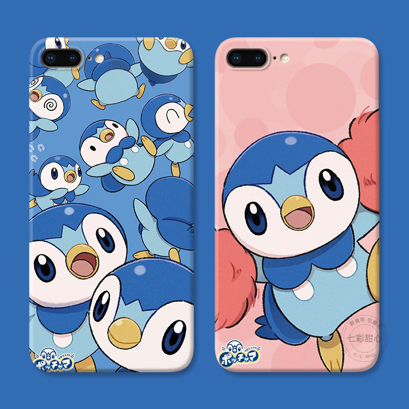 可爱波加曼适用iPhone7/8plus苹果X手机壳6s卡通XR小企鹅xsmax动漫5se第一1二2三3代女款防摔软