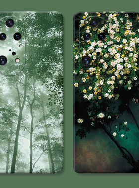 小清新森林适用华为荣耀x30手机壳x40i森系x20se文艺x10max原创9x8x7x8c7a简约p50pro女款防摔软e