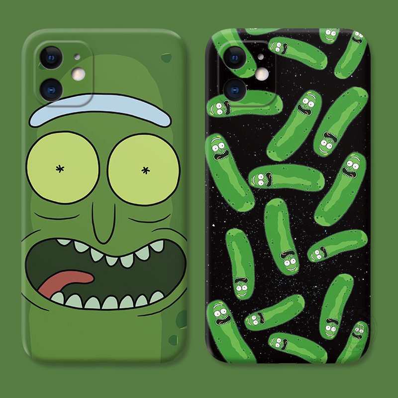 可爱黄瓜适用iPhone11苹果12手机壳17Air/16e/14/15/13promax瑞克和莫蒂XR/7/8plus/6s男生se2/3代女款软