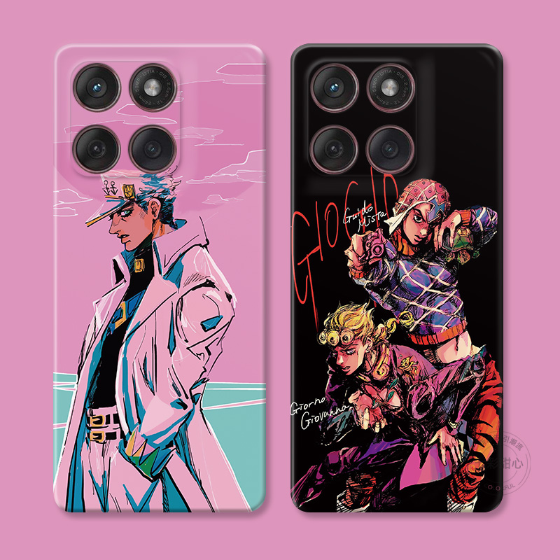 jojo的奇妙冒险适用摩托罗拉edge60pro手机壳50/40/S30/G86G85G84G75G56G55G54承太郎个性男生小众创意女款软