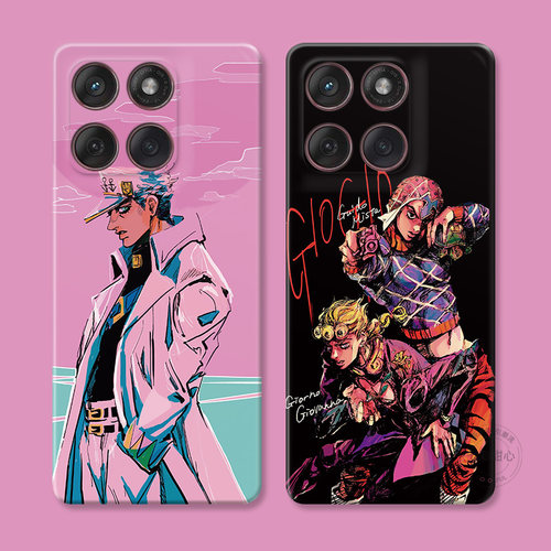 jojo的奇妙冒险适用摩托罗拉edge60pro手机壳50/40/S30/G86G85G84G75G56G55G54承太郎个性男生小众创意女款软