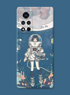 二次元宇宙少女适用华为荣耀play9T手机壳8/7/6c/5/4/3pro活力版v40v20v30pro动漫风文艺女款防摔软