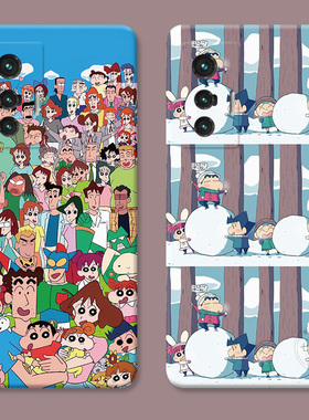 可爱超萌适用vivo x80手机壳x100X90x70x30pro+卡通x20x9x7x6plus蜡笔小新s女款软t