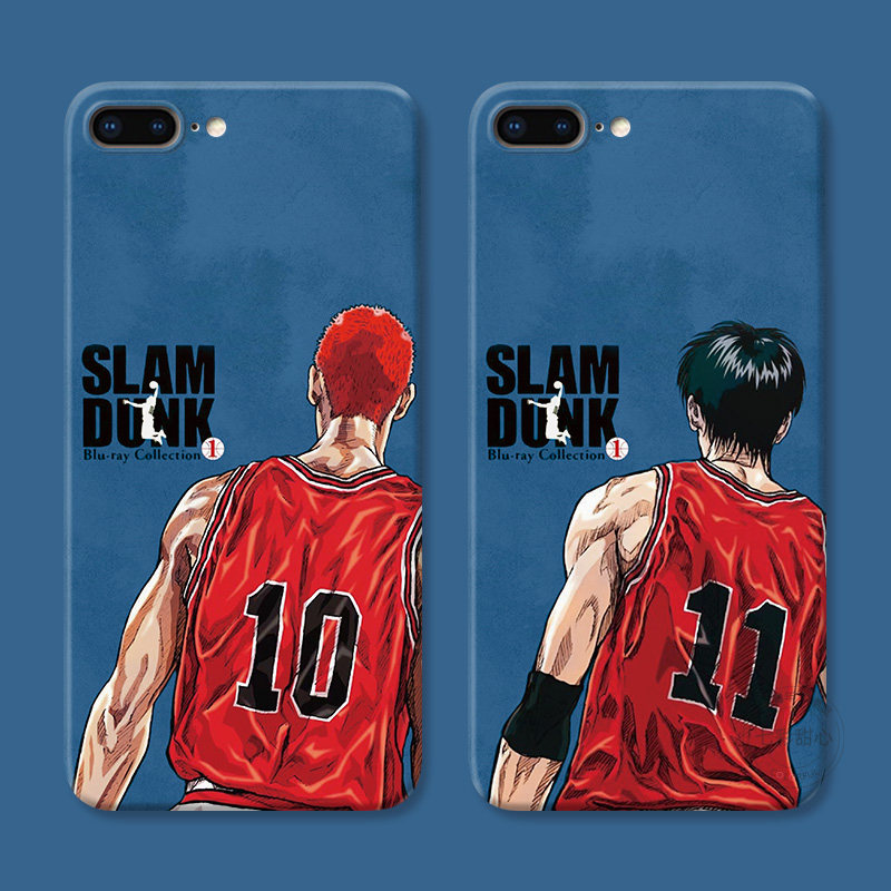 樱木花道适用iPhone7/8plus苹果X手机壳6s男生XS动漫XR灌篮高手XSMAX流川枫se第二2三3代女款防摔软