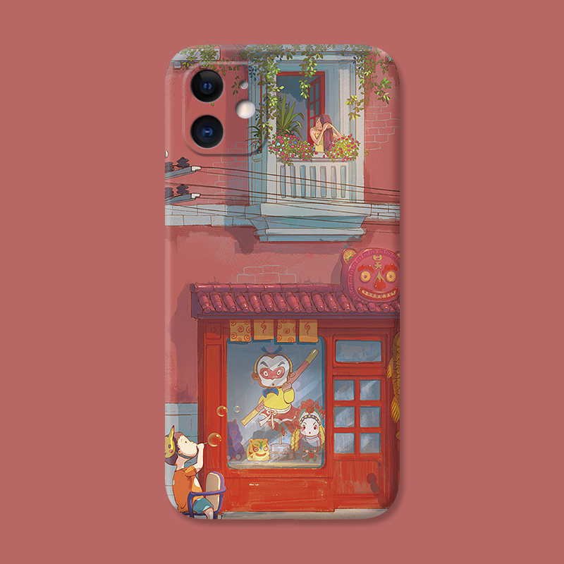 怀旧小卖部7/8plus适用iPhone11苹果12手机壳17Air/13/14/15/16promax卡通XR/XS可爱6s/se2/3童趣mini女款软