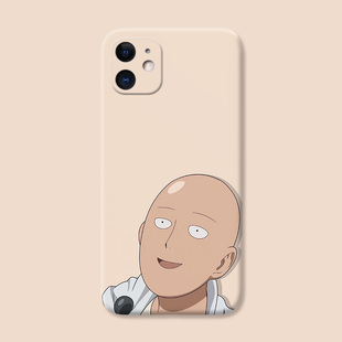 可爱一拳超人适用iPhone11苹果12手机壳17Air/16e/15/14/13pro卡通6s/7/8plus简约X/XR/XSmax男生se二三代女