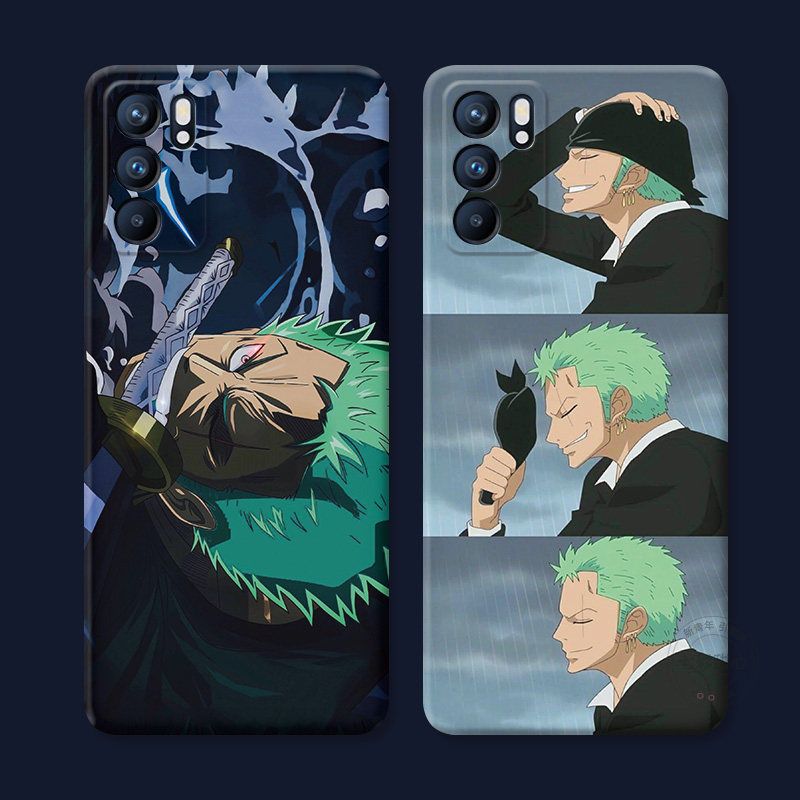潮男索隆适用oppo reno15手机壳14/13/12/11/9/8pro+7海贼王6/5K动漫男生4se个性3/2z创意Ace女款软十一