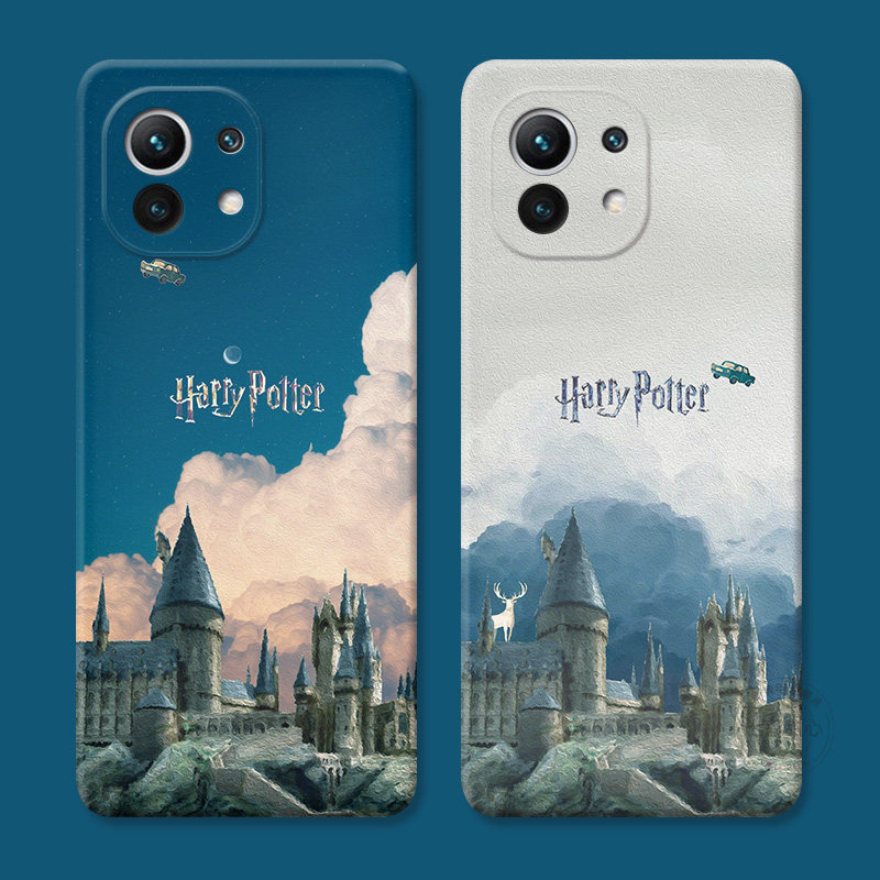 油画风城堡适用小米17手机壳15/14/13/12x/11t/10s/cc9e青春至尊版promax男生哈利波特女款防摔软