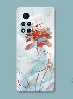 禅意中国风适用华为荣耀play9T手机壳8/7/6c/5/4/3pro活力版v40v20v30pro唯美哪咤文艺女款防摔软