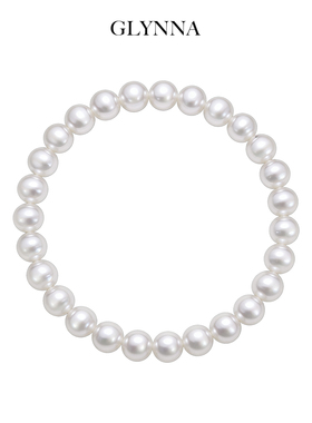 施家正圆珍珠手链4mm/6mm