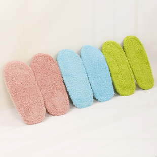 美丽绒鞋底懒人清洁擦地拖鞋换洗底细纤维拖布【非拖鞋勿单独拍】