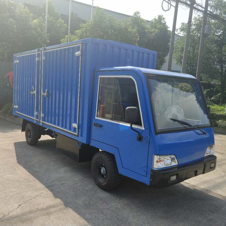 2吨货箱车电动2吨货柜车集装箱车电动送餐车物流载货车电动餐厢车