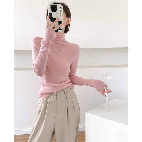 高领纯色毛衣入会领取优惠券