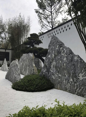 天然新款景观石雪浪石现代中式