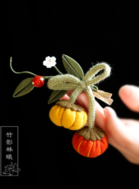 古风汉服可爱发夹边夹