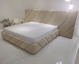 极简 全意式 磨砂皮 轻奢真皮沙发 1.8米真皮大床 头层牛皮 双人床