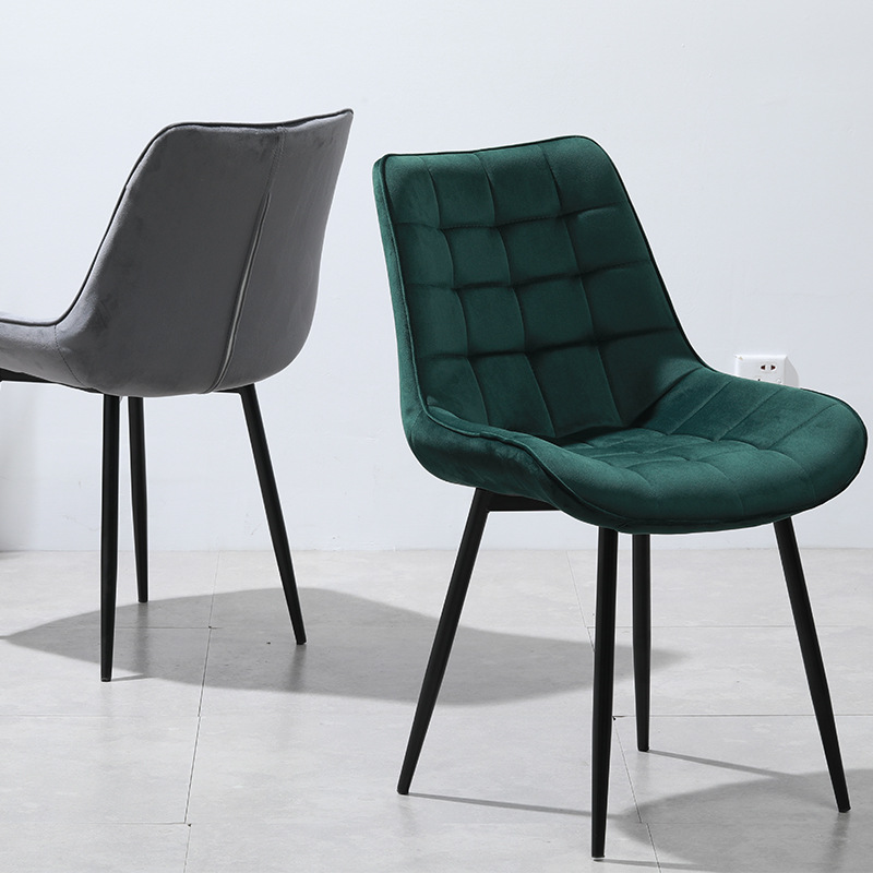 北欧时尚家用靠背餐椅现代简约科技酒店洽谈餐厅咖啡椅子化妆凳子